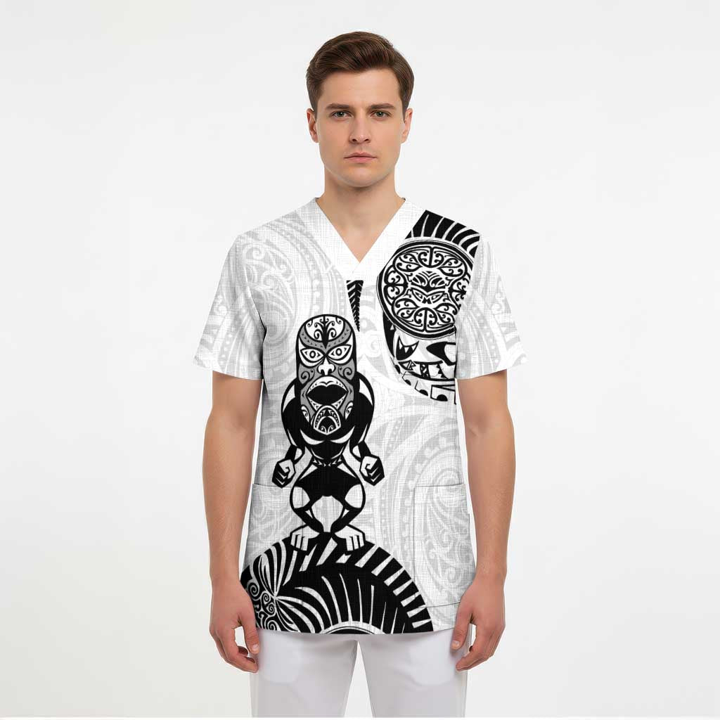 Custom Aotearoa Football Scrub Top NZ Maori Tiki Go Champions - Polynesian Pride