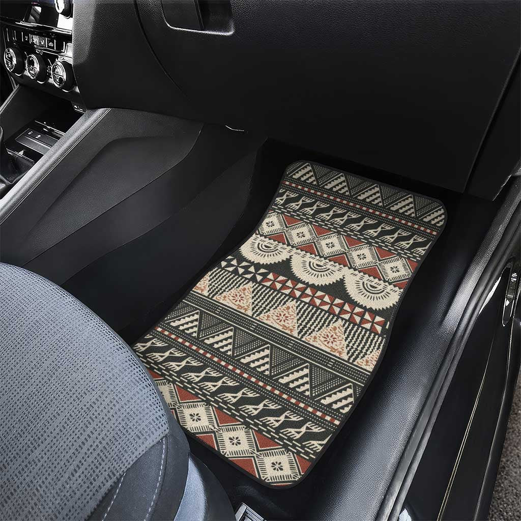 Vintage Bula Fiji Masi Car Mats Fijian Tapa Cloth - Polynesian Pride