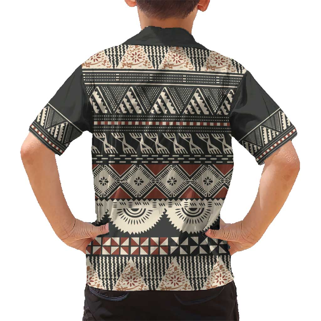 Vintage Bula Fiji Masi Hawaiian Shirt Fijian Tapa Cloth - Polynesian Pride