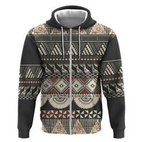 Vintage Bula Fiji Masi Hoodie Fijian Tapa Cloth - Polynesian Pride