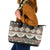 Vintage Bula Fiji Masi Leather Tote Bag Fijian Tapa Cloth - Polynesian Pride
