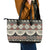 Vintage Bula Fiji Masi Leather Tote Bag Fijian Tapa Cloth - Polynesian Pride