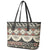 Vintage Bula Fiji Masi Leather Tote Bag Fijian Tapa Cloth - Polynesian Pride