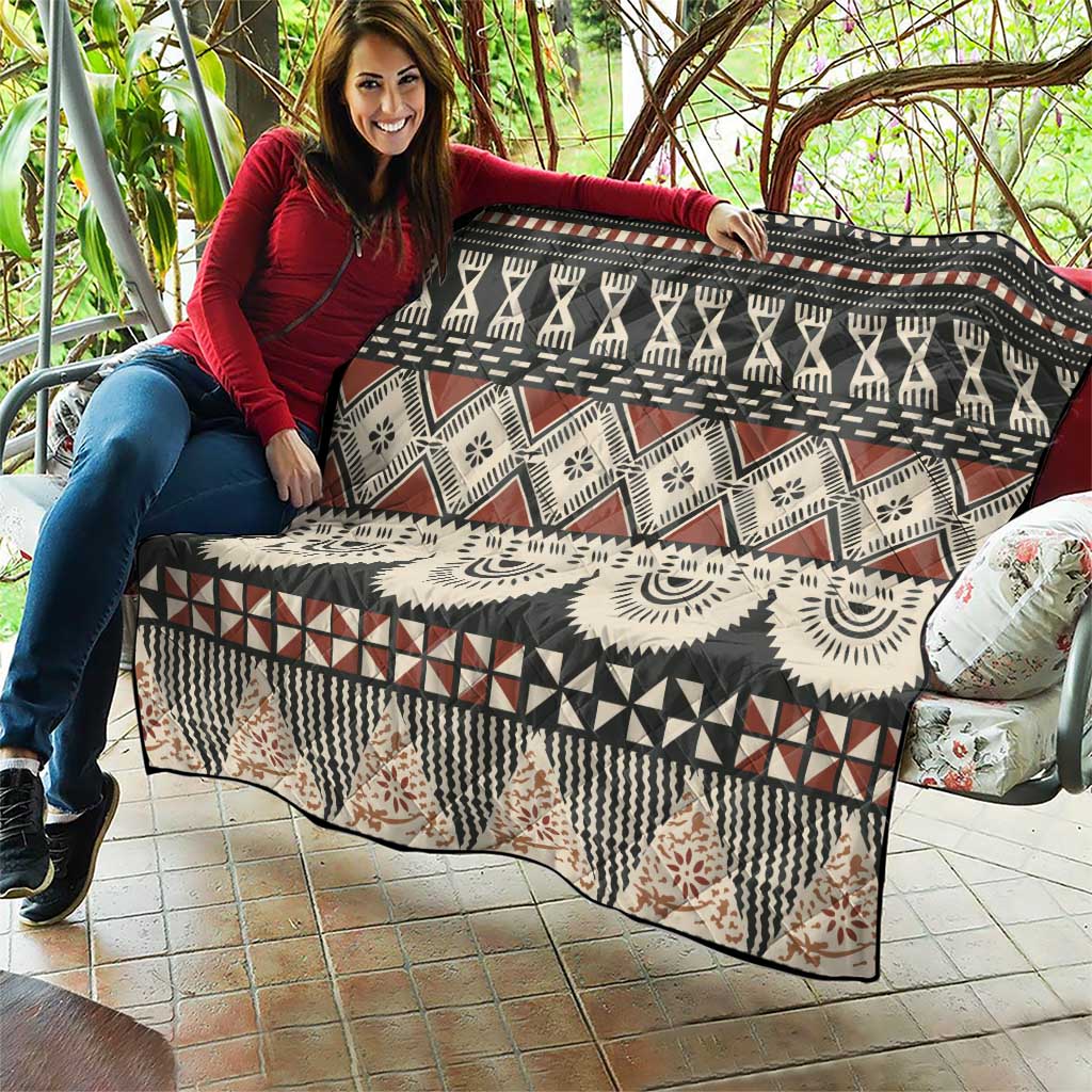 Vintage Bula Fiji Masi Quilt Fijian Tapa Cloth - Polynesian Pride