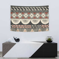 Vintage Bula Fiji Masi Tapestry Fijian Tapa Cloth - Polynesian Pride