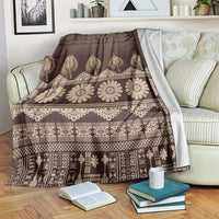 Bula Fiji Iri ni Meke Blanket Kuvui Fijian Masi - Polynesian Pride