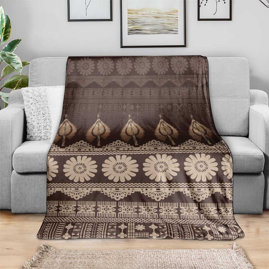Bula Fiji Iri ni Meke Blanket Kuvui Fijian Masi - Polynesian Pride
