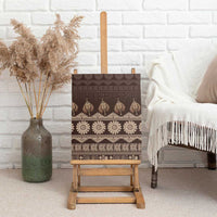 Bula Fiji Iri ni Meke Canvas Wall Art Kuvui Fijian Masi - Polynesian Pride