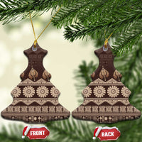 Bula Fiji Iri ni Meke Ceramic Ornament Kuvui Fijian Masi - Polynesian Pride