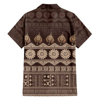 Bula Fiji Iri ni Meke Family Matching Summer Maxi Dress and Hawaiian Shirt Kuvui Fijian Masi LT14 - Polynesian Pride