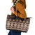 Bula Fiji Iri ni Meke Leather Tote Bag Kuvui Fijian Masi - Polynesian Pride