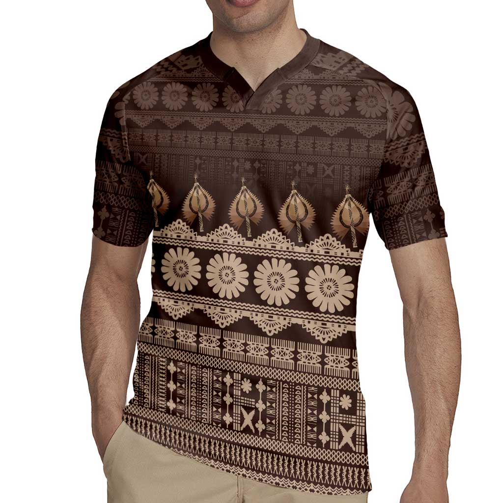 Bula Fiji Iri ni Meke Rugby Jersey Kuvui Fijian Masi - Polynesian Pride