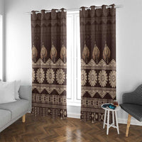 Bula Fiji Iri ni Meke Window Curtain Kuvui Fijian Masi - Polynesian Pride