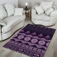 Bula Fiji Iri ni Meke Area Rug Lokaloka Fijian Masi - Polynesian Pride