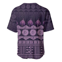 Bula Fiji Iri ni Meke Baseball Jersey Lokaloka Fijian Masi - Polynesian Pride