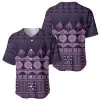 Bula Fiji Iri ni Meke Baseball Jersey Lokaloka Fijian Masi - Polynesian Pride
