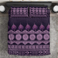Bula Fiji Iri ni Meke Bedding Set Lokaloka Fijian Masi - Polynesian Pride