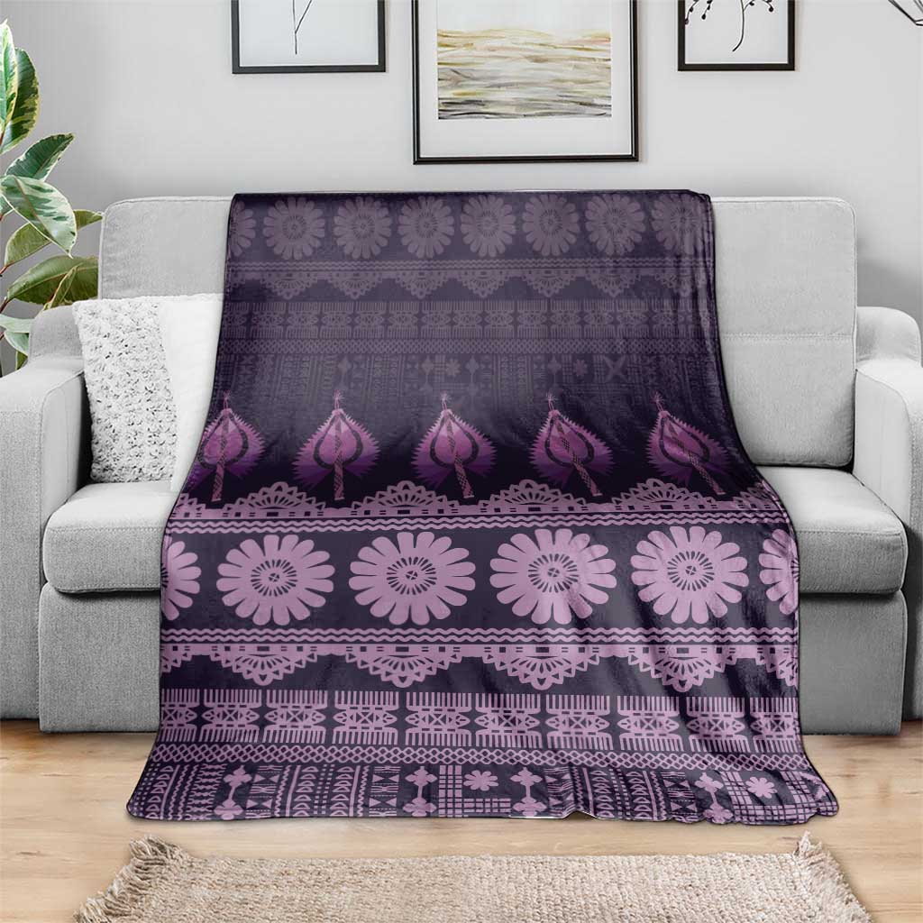 Bula Fiji Iri ni Meke Blanket Lokaloka Fijian Masi - Polynesian Pride