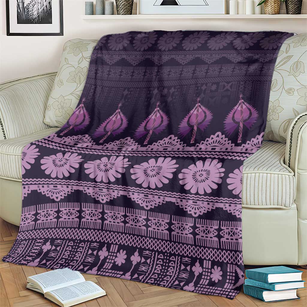 Bula Fiji Iri ni Meke Blanket Lokaloka Fijian Masi - Polynesian Pride
