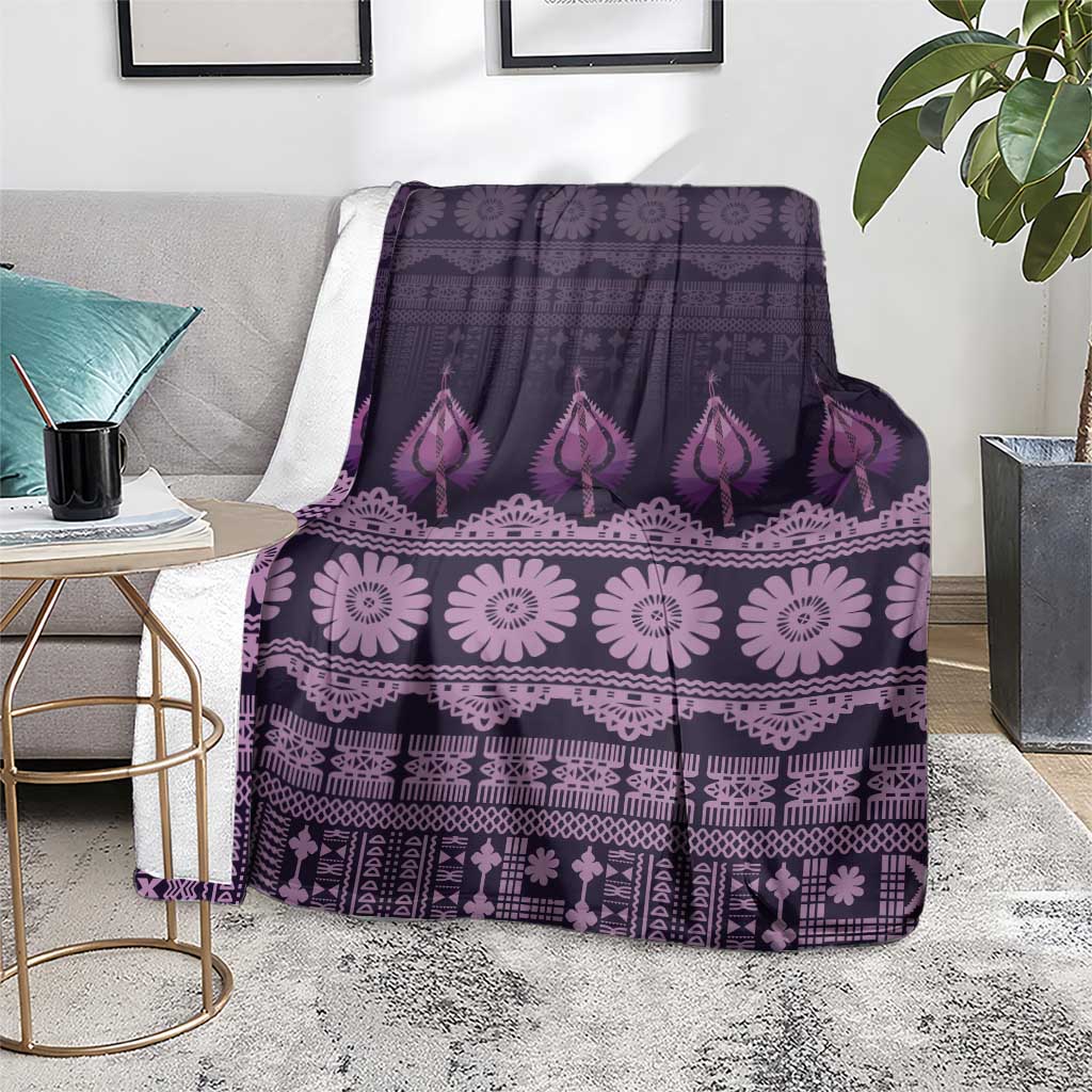 Bula Fiji Iri ni Meke Blanket Lokaloka Fijian Masi - Polynesian Pride