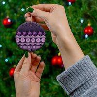 Bula Fiji Iri ni Meke Ceramic Ornament Lokaloka Fijian Masi - Polynesian Pride
