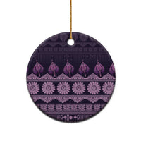 Bula Fiji Iri ni Meke Ceramic Ornament Lokaloka Fijian Masi - Polynesian Pride