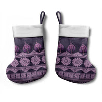 Bula Fiji Iri ni Meke Christmas Stocking Lokaloka Fijian Masi - Polynesian Pride