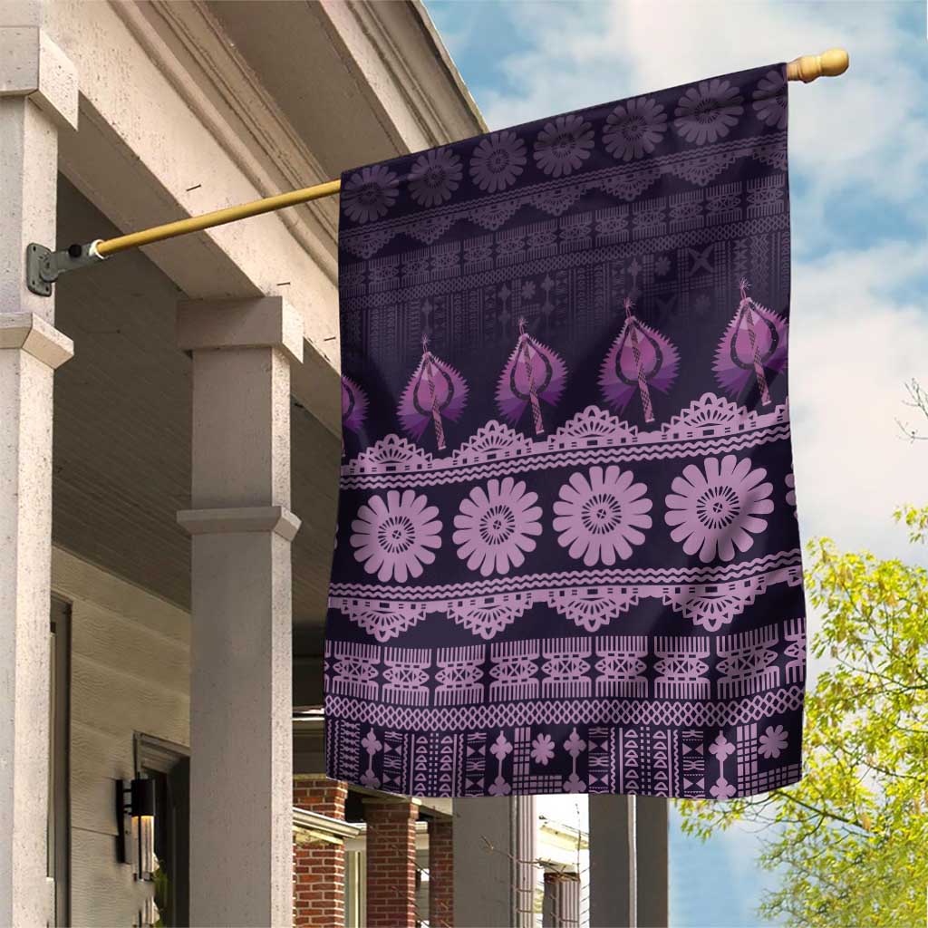 Bula Fiji Iri ni Meke Garden Flag Lokaloka Fijian Masi - Polynesian Pride