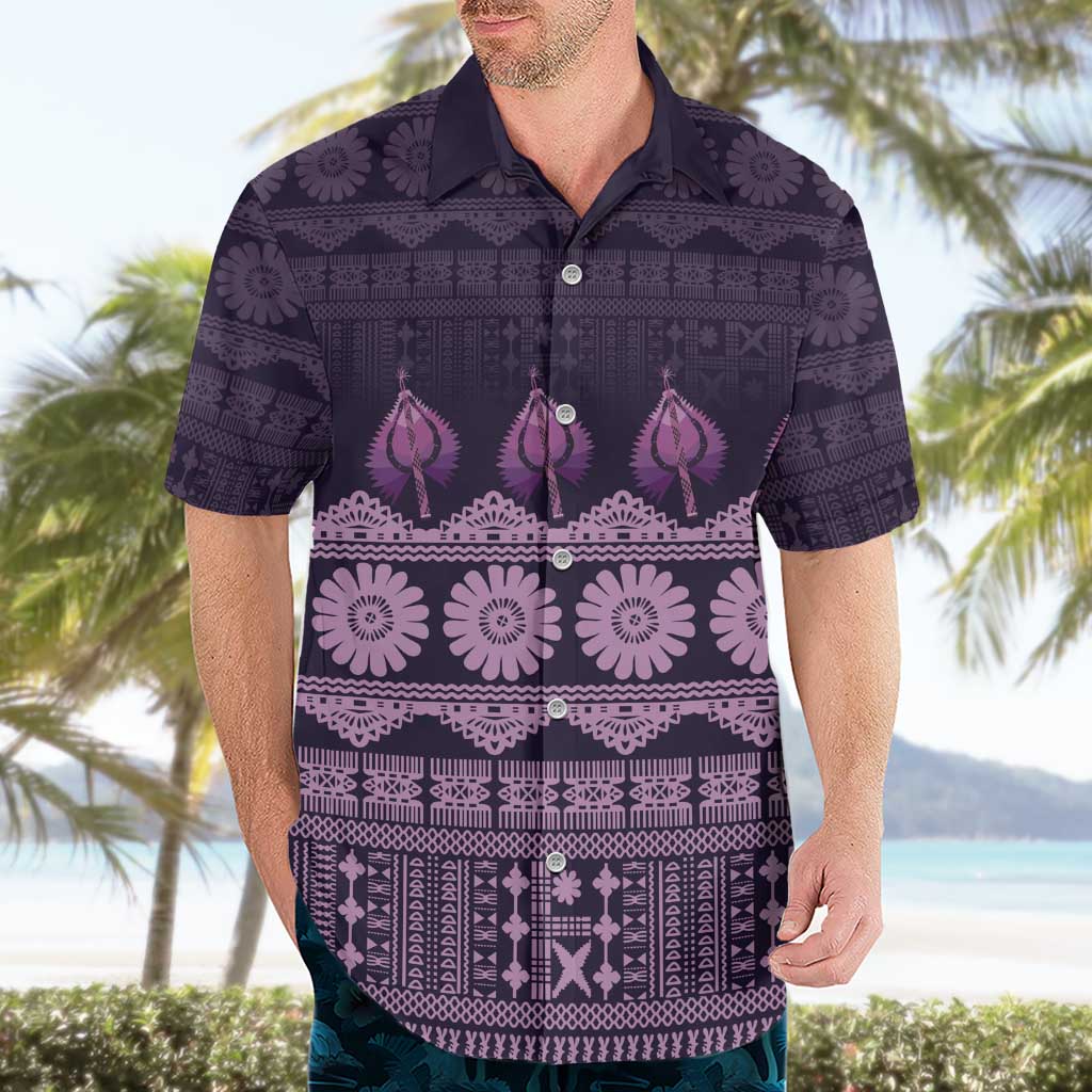 Bula Fiji Iri ni Meke Hawaiian Shirt Lokaloka Fijian Masi LT14 - Polynesian Pride