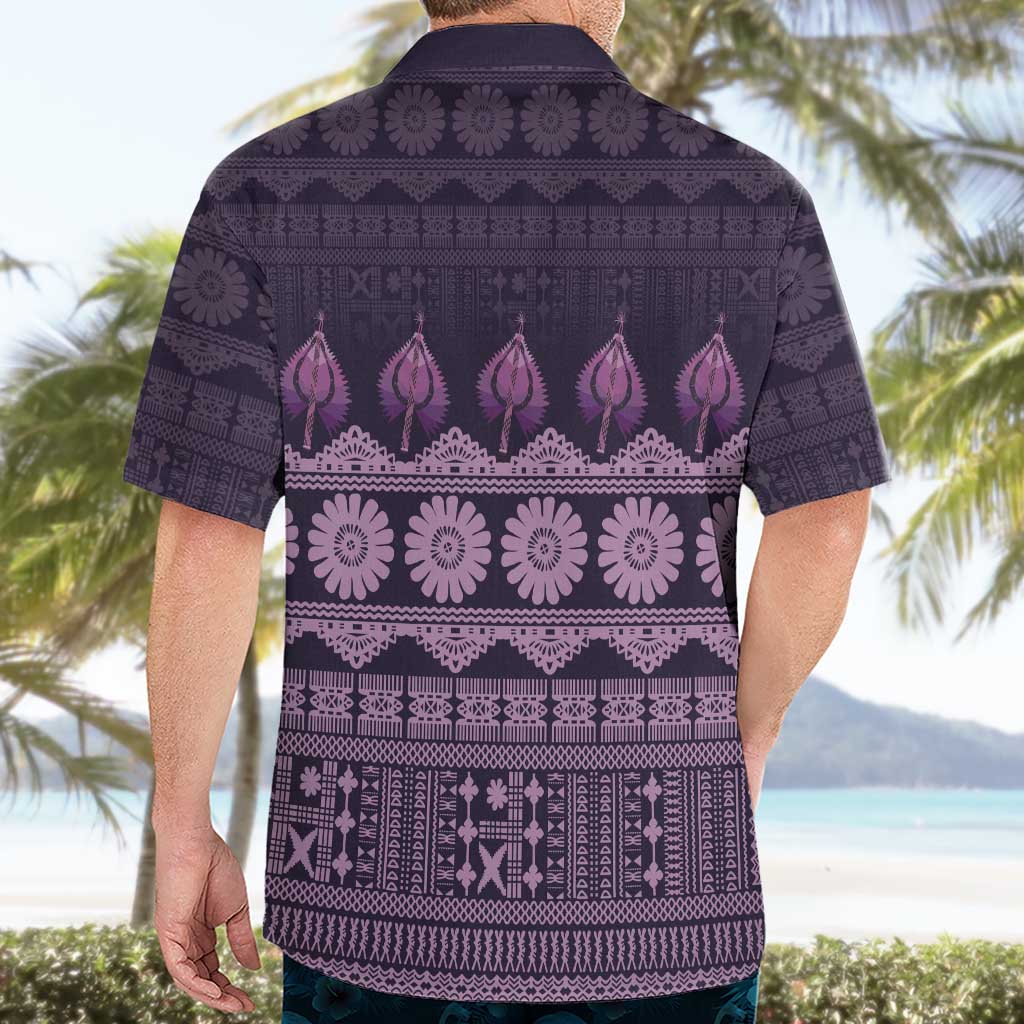 Bula Fiji Iri ni Meke Hawaiian Shirt Lokaloka Fijian Masi LT14 - Polynesian Pride
