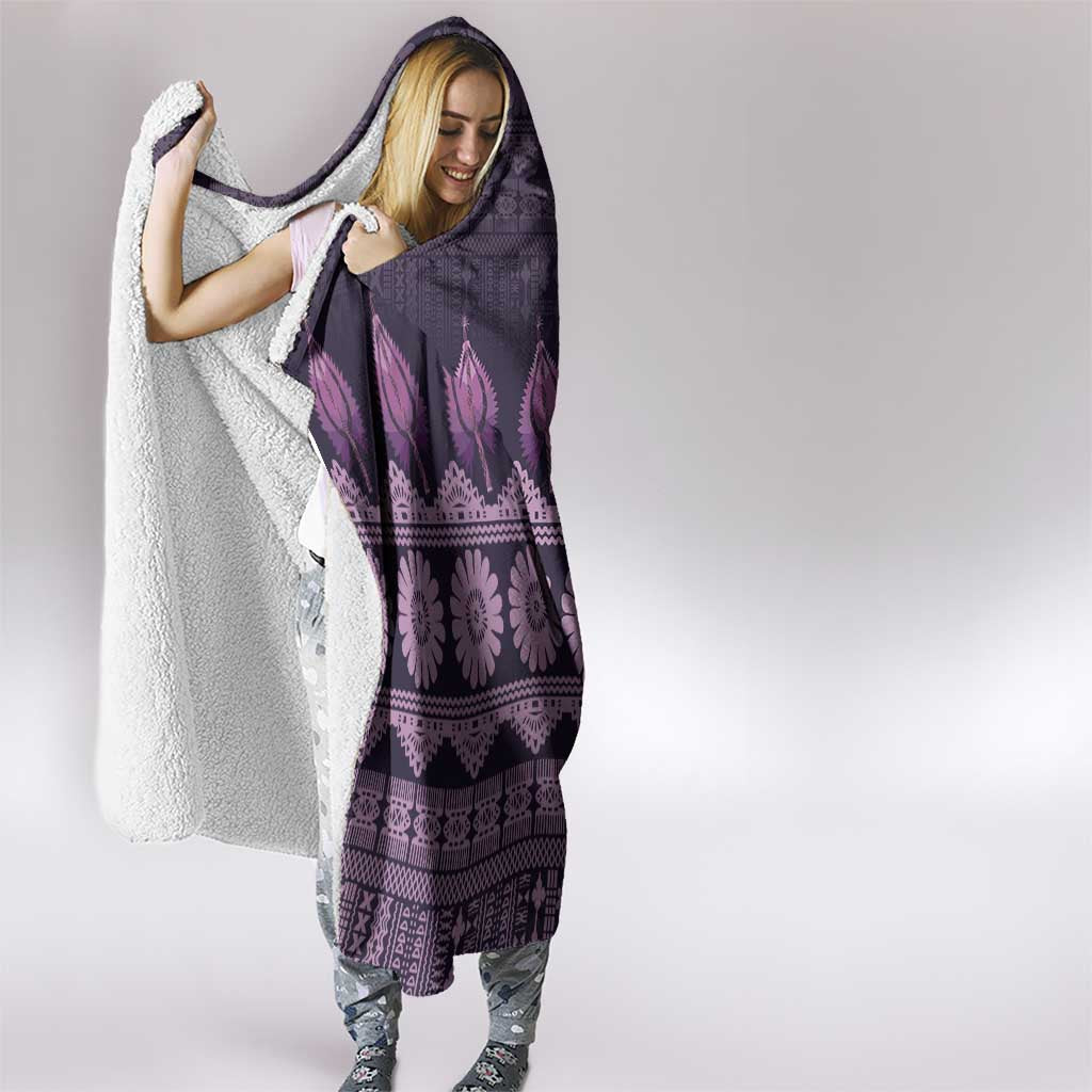 Bula Fiji Iri ni Meke Hooded Blanket Lokaloka Fijian Masi - Polynesian Pride