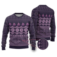 Bula Fiji Iri ni Meke Ugly Christmas Sweater Lokaloka Fijian Masi - Polynesian Pride
