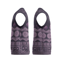 Bula Fiji Iri ni Meke Christmas Knitted V-Neck Vest Lokaloka Fijian Masi LT14 - Polynesian Pride