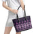 Bula Fiji Iri ni Meke Leather Tote Bag Lokaloka Fijian Masi - Polynesian Pride