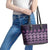 Bula Fiji Iri ni Meke Leather Tote Bag Lokaloka Fijian Masi - Polynesian Pride