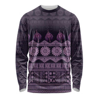 Bula Fiji Iri ni Meke Long Sleeve Shirt Lokaloka Fijian Masi - Polynesian Pride