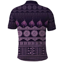 Bula Fiji Iri ni Meke Polo Shirt Lokaloka Fijian Masi LT14 - Polynesian Pride