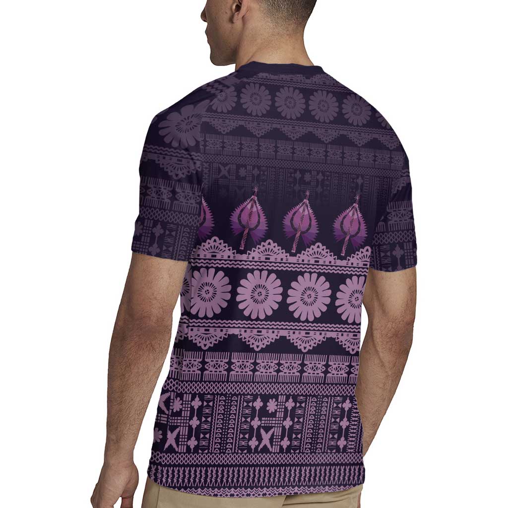 Bula Fiji Iri ni Meke Rugby Jersey Lokaloka Fijian Masi - Polynesian Pride