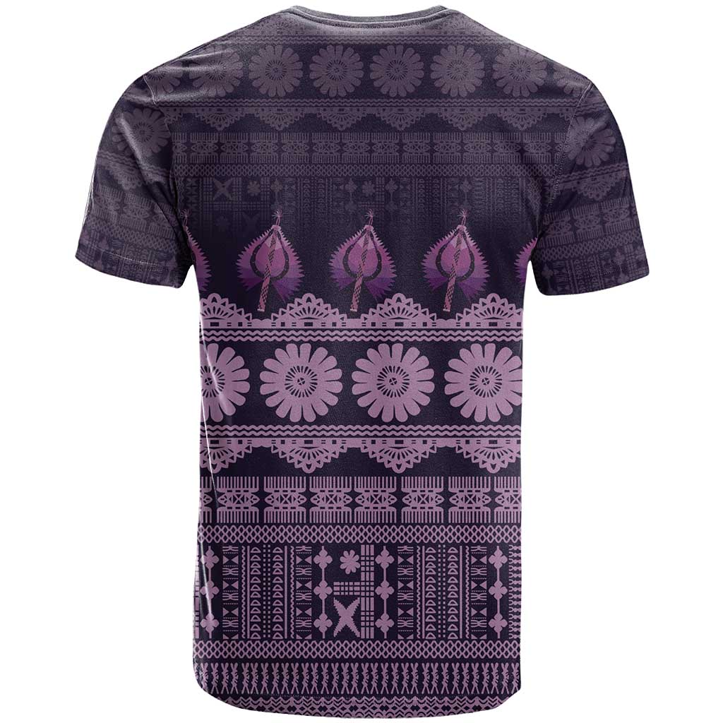 Bula Fiji Iri ni Meke T Shirt Lokaloka Fijian Masi - Polynesian Pride