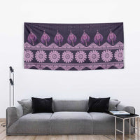 Bula Fiji Iri ni Meke Tapestry Lokaloka Fijian Masi - Polynesian Pride