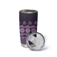 Bula Fiji Iri ni Meke Tumbler Cup Lokaloka Fijian Masi - Polynesian Pride
