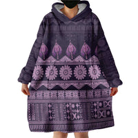 Bula Fiji Iri ni Meke Wearable Blanket Hoodie Lokaloka Fijian Masi LT14 - Polynesian Pride