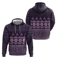 Bula Fiji Iri ni Meke Zip Hoodie Lokaloka Fijian Masi LT14 - Polynesian Pride
