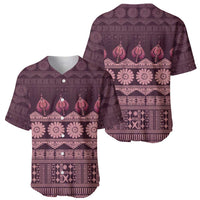 Bula Fiji Iri ni Meke Baseball Jersey Piqi Fijian Masi - Polynesian Pride