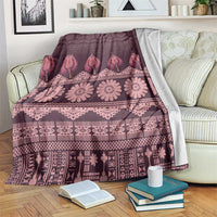 Bula Fiji Iri ni Meke Blanket Piqi Fijian Masi - Polynesian Pride
