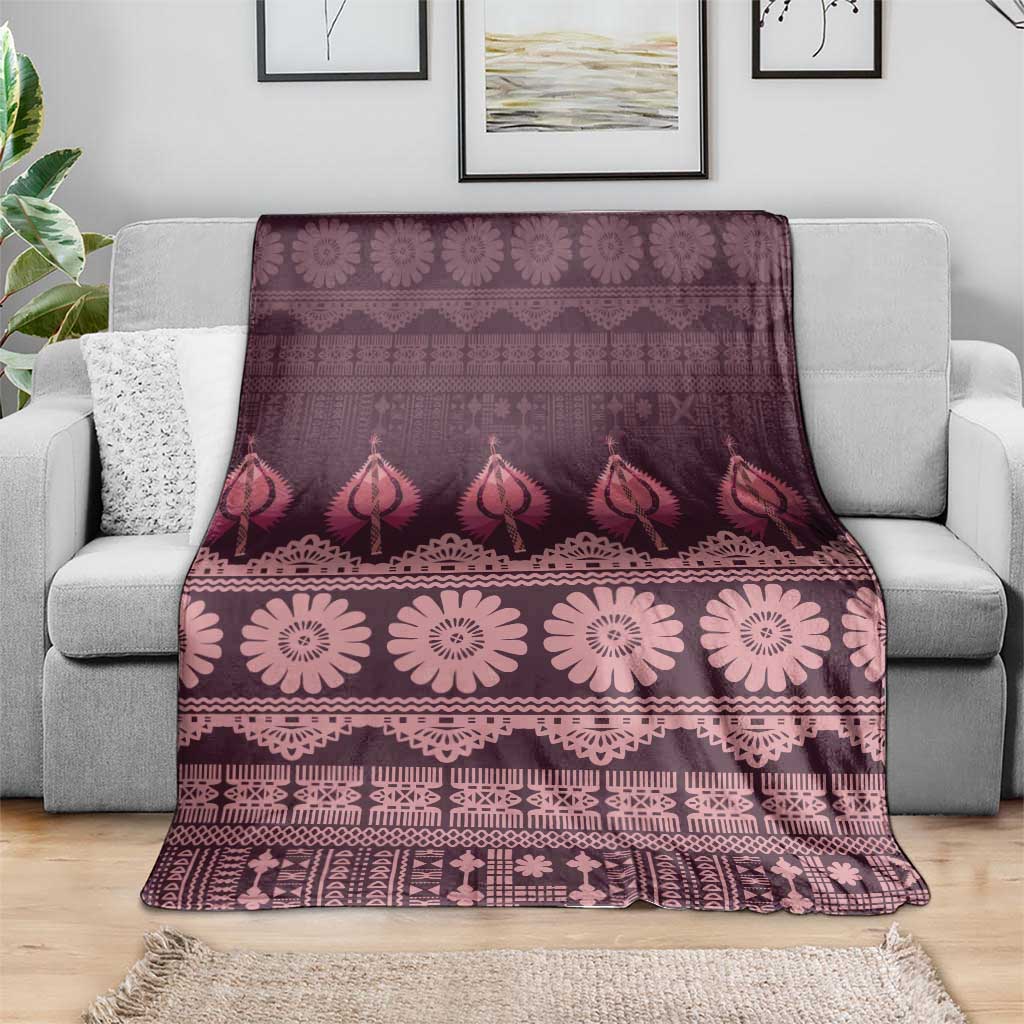Bula Fiji Iri ni Meke Blanket Piqi Fijian Masi - Polynesian Pride