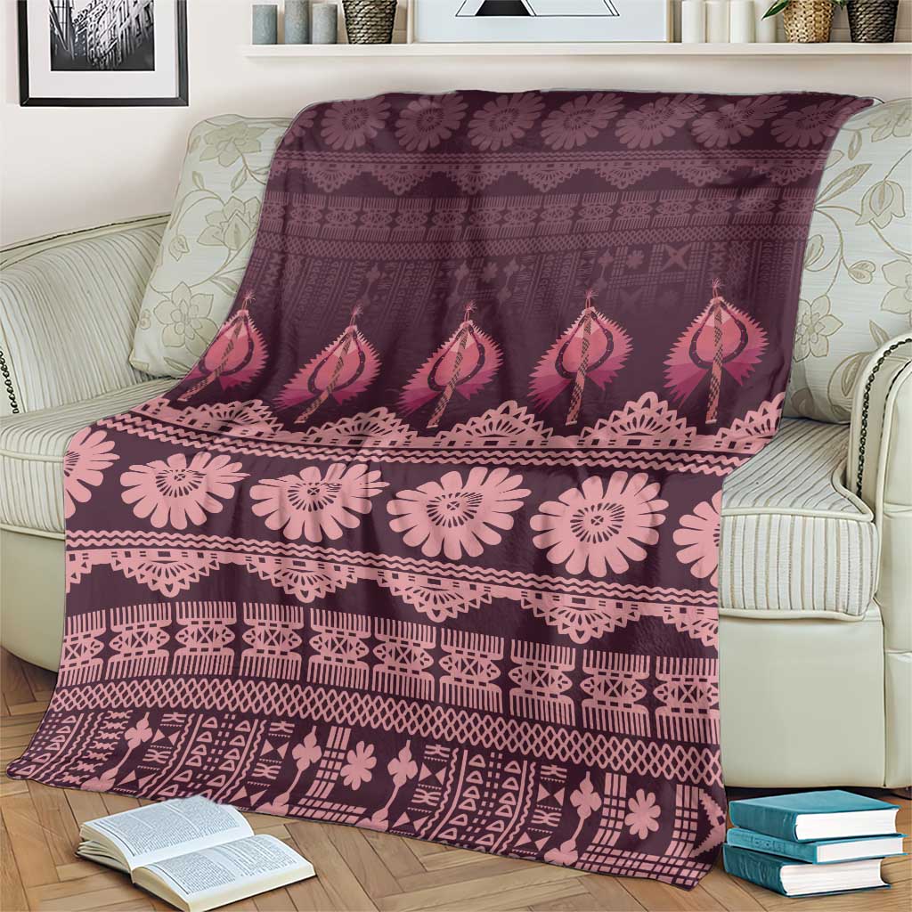 Bula Fiji Iri ni Meke Blanket Piqi Fijian Masi - Polynesian Pride