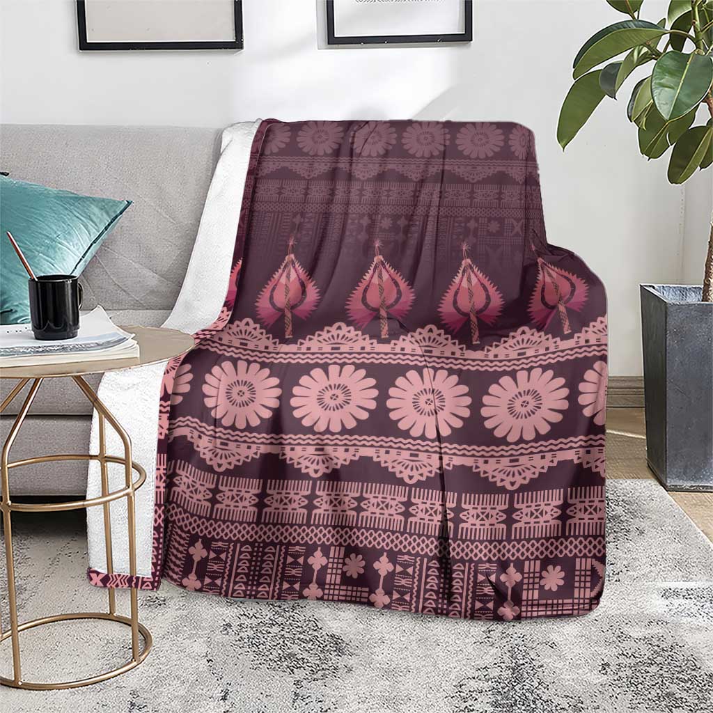 Bula Fiji Iri ni Meke Blanket Piqi Fijian Masi - Polynesian Pride