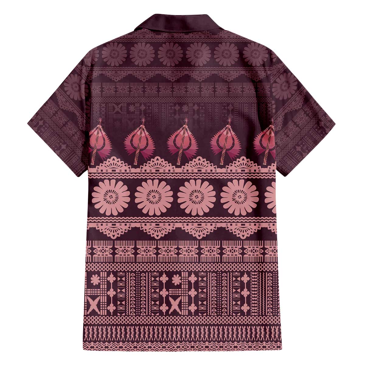Bula Fiji Iri ni Meke Family Matching Off The Shoulder Long Sleeve Dress and Hawaiian Shirt Piqi Fijian Masi LT14 - Polynesian Pride