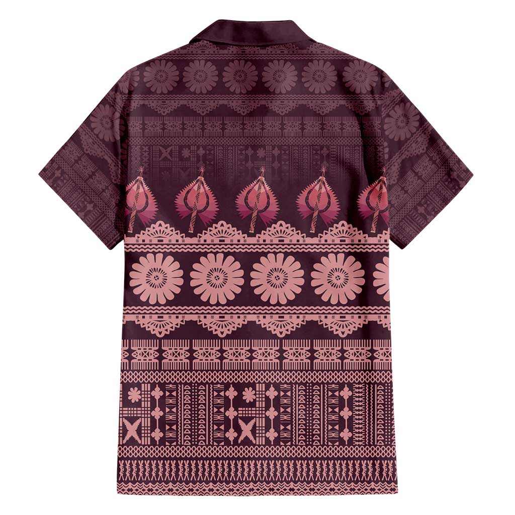 Bula Fiji Iri ni Meke Family Matching Summer Maxi Dress and Hawaiian Shirt Piqi Fijian Masi LT14 - Polynesian Pride
